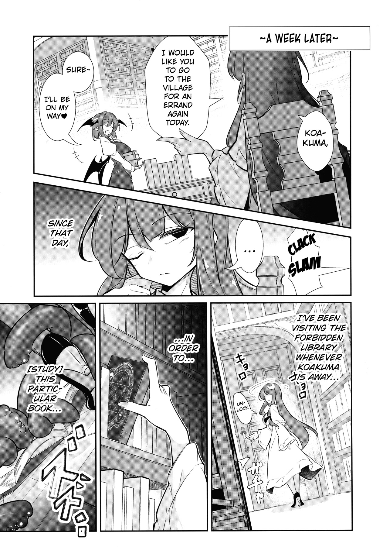 Hentai Manga Comic-Magic Milk Dispenser ♡ The Magician With Obscene Breasts Patchouli Knowledge-Read-10